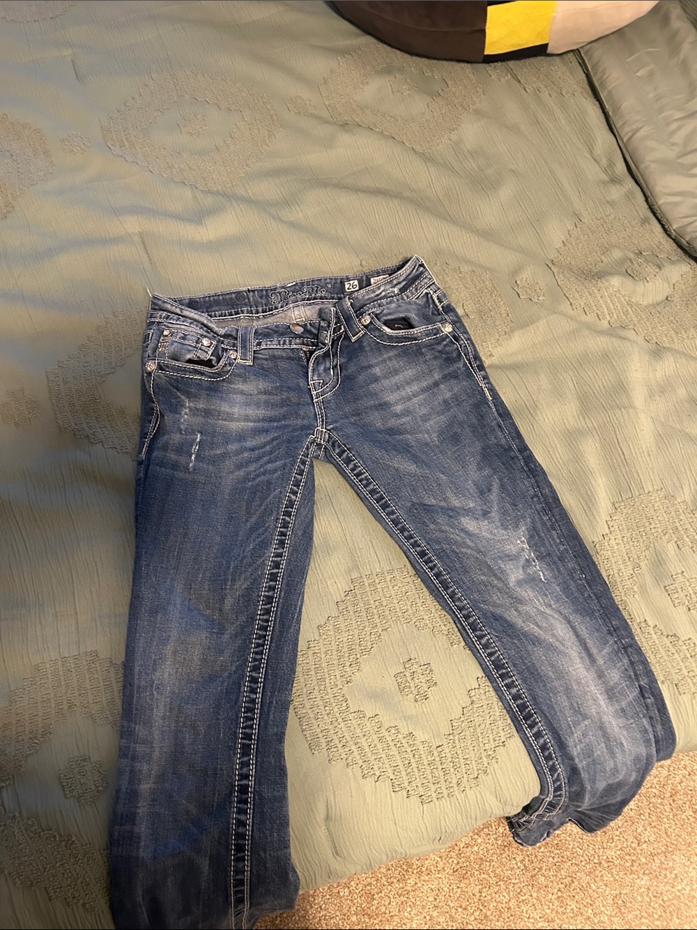 Miss Me Skinny Jeans in Faded Blue Wash